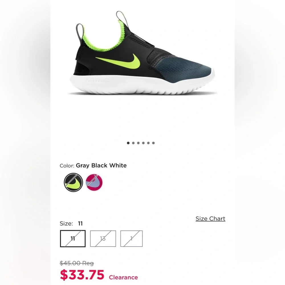 NIKE Slip-On Sneakers Bundle Size 7Y